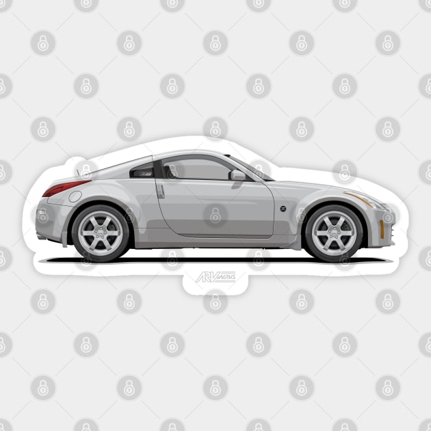 350Z Z33 Silver Sticker by ARVwerks